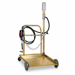 Mirage 71031940 mobile oil pump trolley with hose and dispensing gun on white background