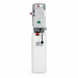 Mirage 2.2kW hydraulic power unit with white 10L tank and silver motor housing on a white background