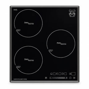 Kaiser Grand Chef KCT 4746 FI 45cm three-zone black induction hob on a white background