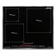 Kaiser KCT 6536 FI Avant black 60cm induction hob with three cooking zones and front slider touch controls on white