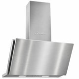 Kaiser Avantgarde Pro AT 9455 N Eco stainless steel 90cm angled cooker hood on a white background