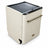 Kaiser Empire ivory and black semi-integrated dishwasher with metallic handle shown on a white background.