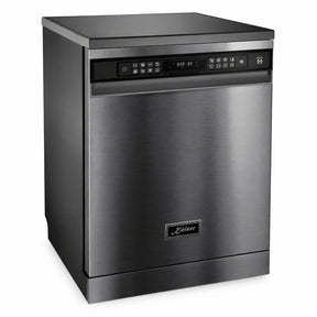 Kaiser Grand Chef S 6006 XL RS freestanding black stainless steel dishwasher on a white background