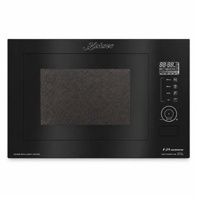 Kaiser EM 2510 black built-in 25L multi-function microwave oven with digital controls