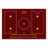 Kaiser Empire 77cm Bordeaux Red five-zone induction hob with Power Slide touch controls on a white background