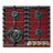 Kaiser Empire 60cm Bordeaux red four-burner gas hob with black grates and front controls on white background