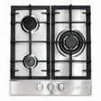 Kaiser Grand Chef KG 4354 Turbo 45cm stainless steel three-burner gas hob with front metal controls