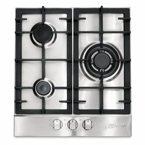 Kaiser Grand Chef KG 4354 Turbo 45cm stainless steel three-burner gas hob with front metal controls