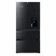 Kaiser Avantgarde Pro KS 80420 RS black stainless steel French-door refrigerator with two freezer drawers on a white background.