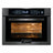 Kaiser black and stainless Grand Chef compact electric oven with microwave function on a white background