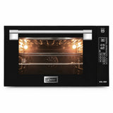 Kaiser EH 9309 105L black 90cm built-in electric oven with wide handle and right-side touch control panel on a white background