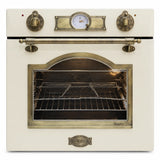 Kaiser 67L ivory and bronze Empire multifunctional gas oven shown front-facing on a white background.