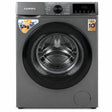 Luxell grey 12kg washer and 8kg dryer with front-load door and digital control panel on white background
