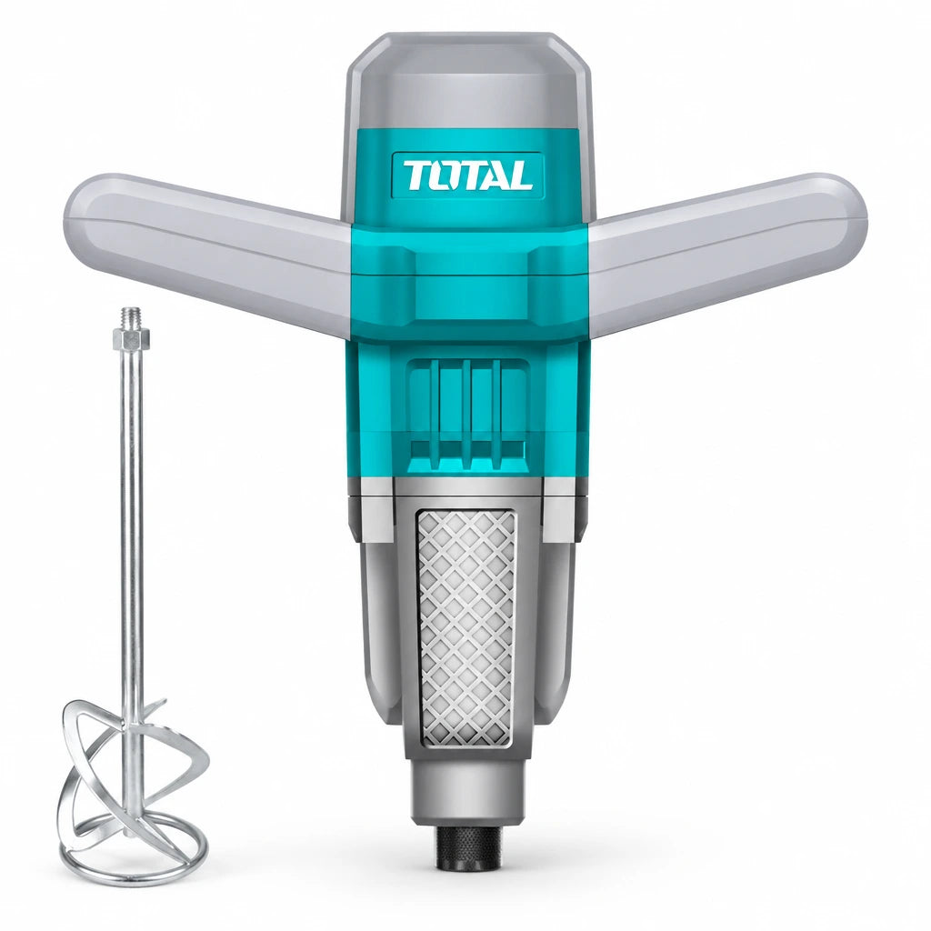 Total TD716008 1600W dual-speed electric mixer with supplied mixing paddle on a white background