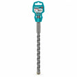 Total 6 × 260 mm SDS Plus carbide-tipped masonry drill bit with plastic hanger package on white background