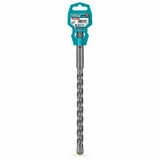 Total 6 × 260 mm SDS Plus carbide-tipped masonry drill bit with plastic hanger package on white background