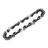 Ingco 5-inch replacement saw chain for a compact cordless pruning saw shown alone on a white background.