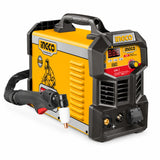 Ingco ING-CUT4058 40A inverter plasma cutter with torch, front controls and LED display on a white background