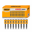 Ingco ANA02381 box with collated 38 x 2.9 mm continuous-firing concrete nails on white background