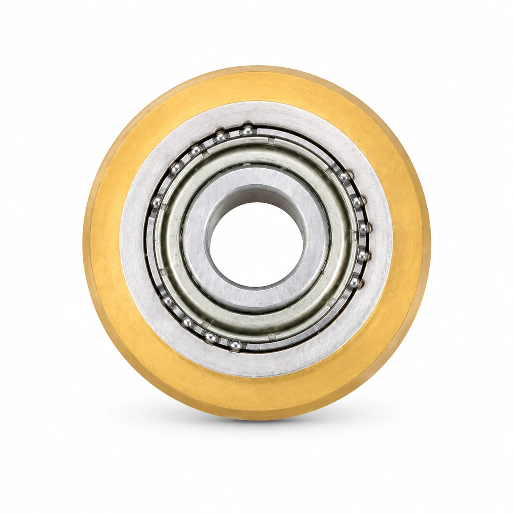 Ingco HTC04602B 22 x 6 x 2 mm ball-bearing tile cutter scoring wheel on a clean white background.