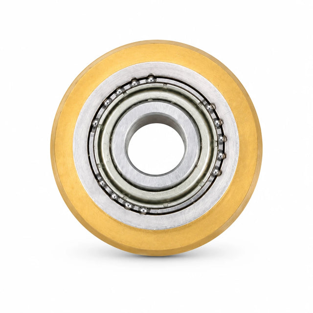 Ingco HTC04602B 22 x 6 x 2 mm ball-bearing tile cutter scoring wheel on a clean white background.