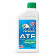 Abro Premium Dexron III Mercon automatic transmission fluid 1 litre bottle on a white background