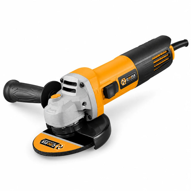 Coofix 125mm 1200W corded electric angle grinder shown on a clean white background