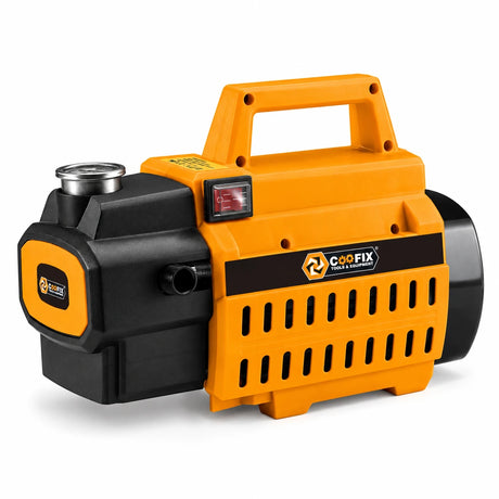 Coofix CF-CW002 orange and black 90 bar pressure washer on a clean white background