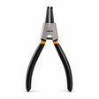 Coofix 175 mm bent-head nickel-plated carbon-steel circlip pliers on a white background