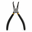 Coofix 180 mm bent-head circlip pliers with black handles and orange collars on a white background