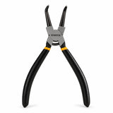 Coofix 180 mm bent-head circlip pliers with black handles and orange collars on a white background
