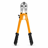 Coofix chrome-vanadium bolt cutter with orange handles and black grips on a white background