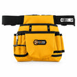 Coofix yellow Oxford-nylon waist tool bag with black belt and multiple pockets on a white background