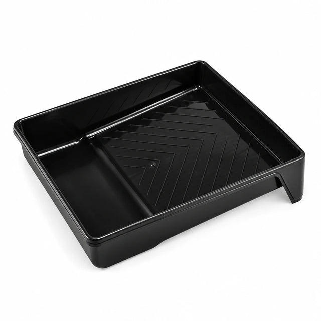 Coofix black plastic paint tray shown empty on a clean white background