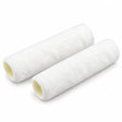 Pair of Coofix 9-inch white acrylic roller covers on a clean white background