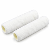 Pair of Coofix 9-inch white acrylic roller covers on a clean white background