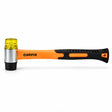 Coofix 40 mm dual-face rubber and plastic hammer with orange fiberglass handle on a white background
