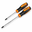 Coofix two-piece Pozidriv screwdriver set with black and orange handles on a white background