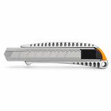 Coofix aluminium snap-off blade knife with black slider and segmented SK5 blade on a white background