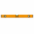 Coofix orange aluminium spirit level with black end caps and visible vial windows on a white background