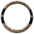 SM Select Interior Comfort & Styling Brown Leopard Print Universal Steering Wheel Cover