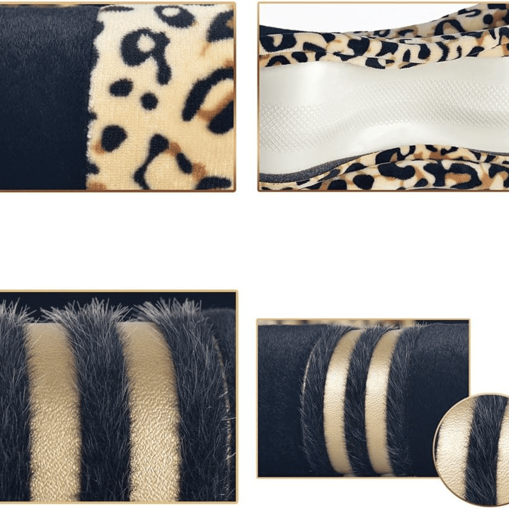 SM Select Interior Comfort & Styling Brown Leopard Print Universal Steering Wheel Cover