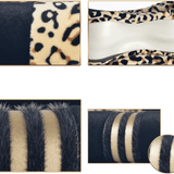 SM Select Interior Comfort & Styling Brown Leopard Print Universal Steering Wheel Cover