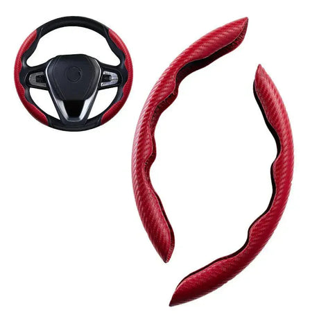 SM Select Interior Comfort & Styling Carbon Non-Slip Universal Car Steering Wheel Cover
