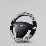 SM Select Interior Comfort & Styling Leopard Print Universal Steering Wheel Cover