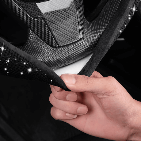SM Select Interior Comfort & Styling Sparkly Diamond Universal Car Steering Wheel Cover