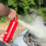 SM ToolHub Automotive Accessories Emergency 4 in 1 Car Safety Kit - Fire Extinguisher, Triangle, Vest & First Aid