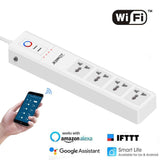 Smart Home Power Management & Protection Smart Power Strip, Wi-Fi Surge Protector Extension Board with 2 USB Port