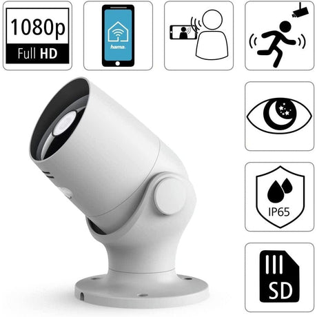 Smart Home Security & Surveillance Systems Smart Surveillance Camera, WLAN, for Outdoors, without Hub, Night Vision, 1080p