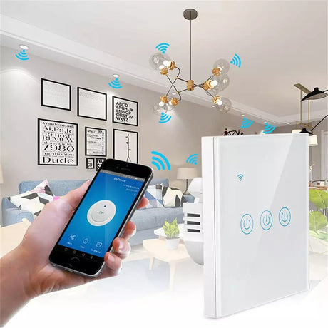 Smart Home Switches & Sockets Smart Wi-Fi 3-Gang Light Switch